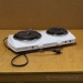 Salton White Double Burner Electric Hot Plate